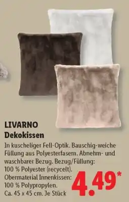 Lidl LIVARNO Dekokissen Angebot