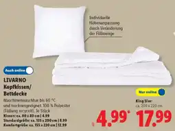 Lidl LIVARNO Kopfkissen/Bettdecke Angebot