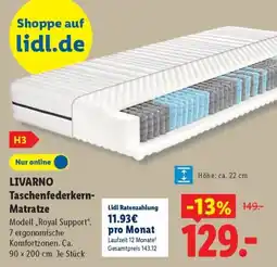 Lidl LIVARNO Taschenfederkern-Matratze Angebot