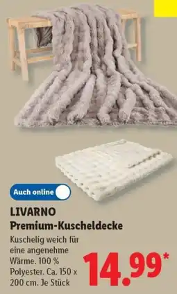 Lidl LIVARNO Premium-Kuscheldecke Angebot