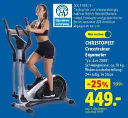 Lidl CHRISTOPEIT Crosstrainer Ergometer Angebot