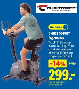 Lidl CHRISTOPEIT Ergometer Angebot