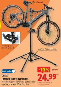 Lidl CRIVIT Fahrrad-Montageständer Angebot