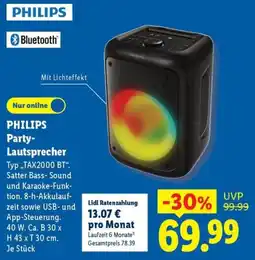 Lidl PHILIPS Party-Lautsprecher Angebot