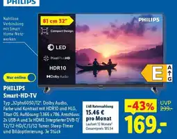 Lidl PHILIPS Smart-HD-TV Angebot