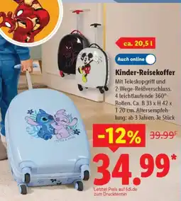 Lidl Kinder-Reisekoffer Angebot