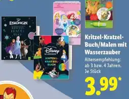 Lidl Kritzel-Kratzel Buch/Malen mit Wasserzauber Angebot