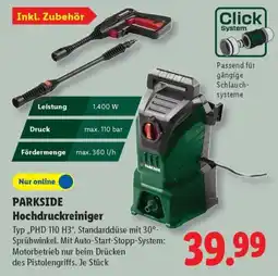 Lidl PARKSIDE Hochdruckreiniger Angebot