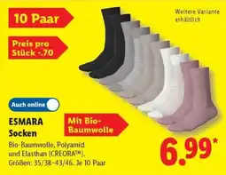 Lidl ESMARA Socken Angebot