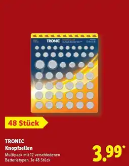 Lidl TRONIC Knopfzellen Angebot
