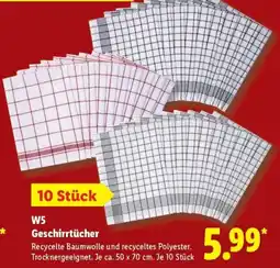 Lidl W5 Geschirrtücher Angebot