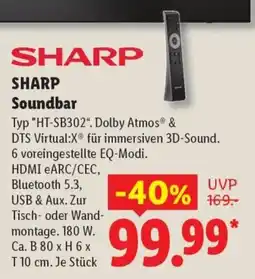 Lidl SHARP Soundbar Angebot