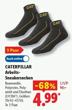 Lidl CATERPILLAR Arbeits-Sneakersocken Angebot
