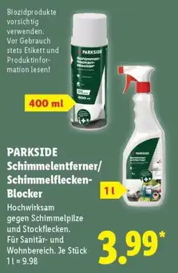 Lidl PARKSIDE Schimmelentferner/ Schimmelflecken Blocker Angebot