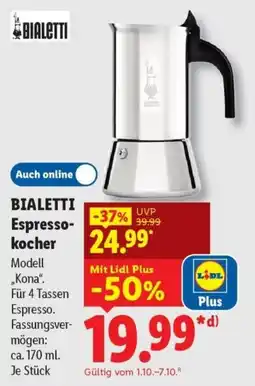 Lidl BIALETTI Espresso-kocher Angebot