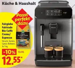 Lidl Fairglobe Fairtrade Bio Caffè Crema/Espresso Angebot