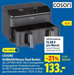 Lidl COSORI Heißluftfritteuse Dual Basket Angebot