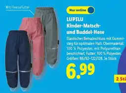 Lidl LUPILU Kinder-Matsch- und Buddel-Hose Angebot