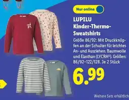 Lidl LUPILU Kinder-Thermo-Sweatshirts Angebot
