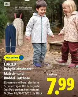 Lidl LUPILU Baby/Kleinkinder-Matsch- und Buddel-Latzhose Angebot