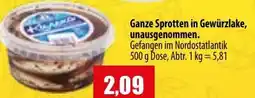 Mix Markt Ganze Sprotten in Gewürzlake, unausgenommen. Angebot