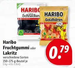 Nah & Frisch Haribo Fruchtgummi oder Lakritz Angebot