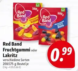 Nah & Frisch Red Band Fruchtgummi oder Lakritz Angebot