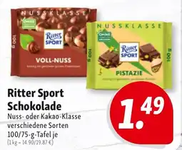 Nah & Frisch Ritter Sport Schokolade Angebot