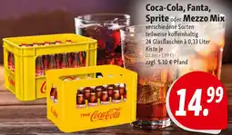 Nah & Frisch Coca-Cola, Fanta, Sprite oder Mezzo Mix Angebot