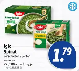 Nah & Frisch iglo Spinat Angebot