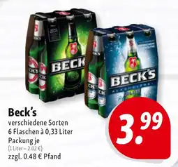 Nah & Frisch Beck's Angebot