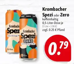 Nah & Frisch Krombacher Spezi oder Zero Angebot