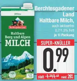 E-Center Berchtesgadener Land Haltbare Milch Angebot