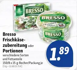 Nah & Frisch Bresso Frischkäsezubereitung Angebot