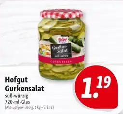 Nah & Frisch Hofgut Gurkensalat Angebot