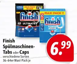 Nah & Frisch Finish Spülmaschinen-Tabs oder Caps Angebot