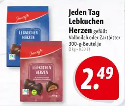 Nah & Frisch Jeden Tag Lebkuchen Herzen Angebot