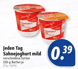 Nah & Frisch Jeden Tag Sahnejoghurt mild Angebot