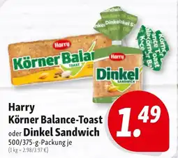 Nah & Frisch Harry Körner Balance-Toast Angebot