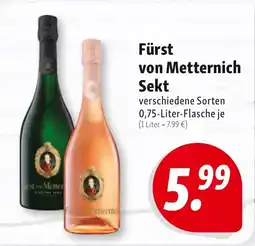 Nah & Frisch Fürst von Metternich Sekt Angebot