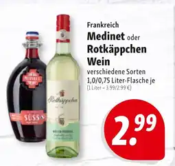Nah & Frisch Medinet oder Rotkäppchen Wein Angebot
