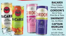 Lösch Depot BACARDI Pina Colada, GORDON'S Gin & Tonic oder SMIRNOFF Angebot