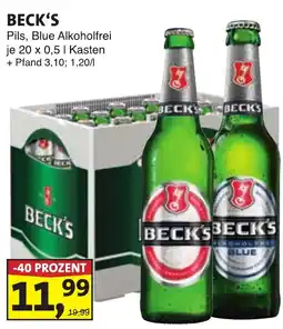Lösch Depot BECK'S Pils, Blue Alkoholfrei Angebot