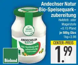 E-Center Andechser Natur Bio-Speisequarkzubereitung Angebot