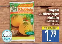 E-Center Henglein oder Nürnberger Kloßteig Angebot