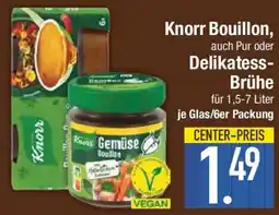 E-Center Knorr Gemüse Bouillon auch Pur oder Delikatess- Brühe Angebot
