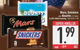 E-Center Mars, Snickers oder Bounty Angebot