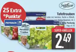 E-Center SanLucar Tafeltrauben Angebot