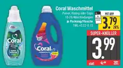 E-Center Coral Waschmittel Pulver, flüssig oder Caps Angebot