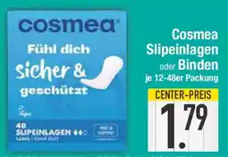 E-Center Cosmea Slipeinlagen oder Binden Angebot